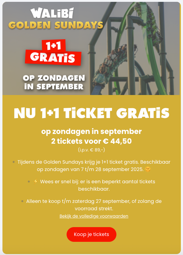 ONTDEK: Voordelig overnachten bij Walibi